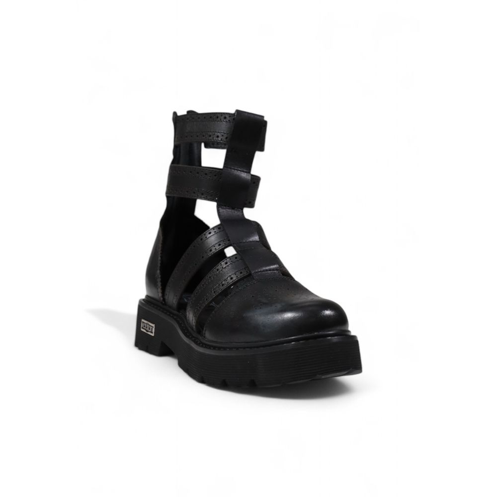 Cult Black Leather Sandal