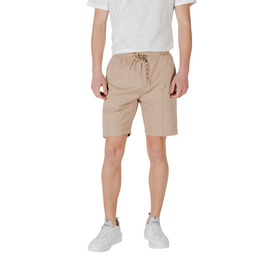 Gianni Lupo Beige Cotton Bermuda