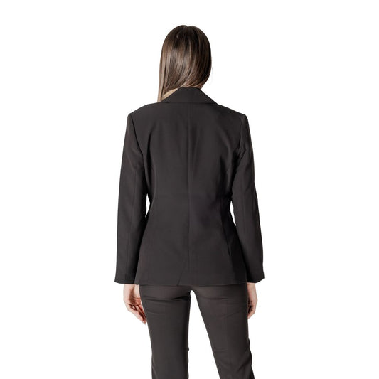 ICHI Black Polyester Blazer