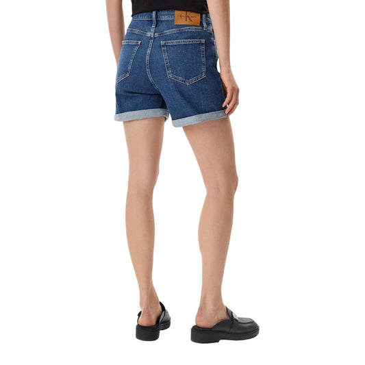 Calvin Klein Jeans Blue Cotton Short