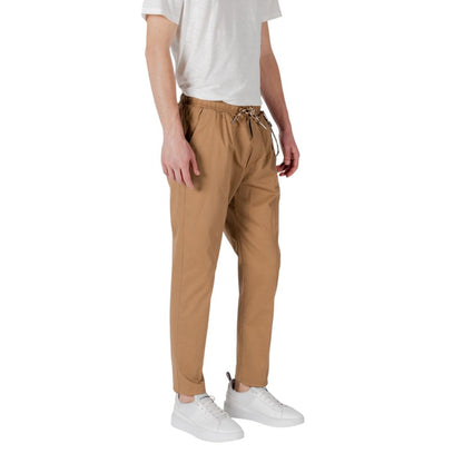 Gianni Lupo Brown Cotton Pant