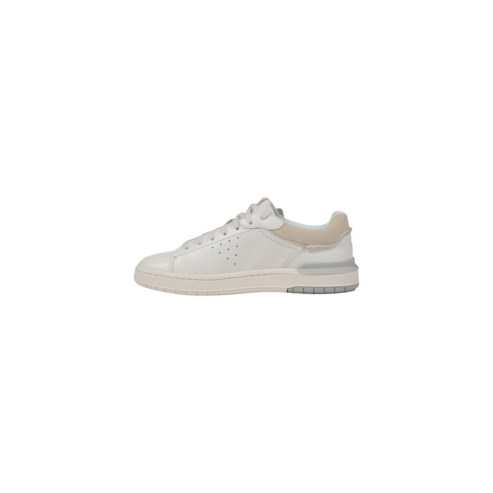 Clarks White Leather Sneaker