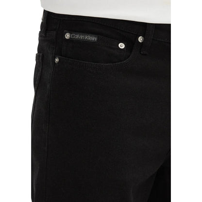 Calvin Klein Jeans Black Cotton Bermuda