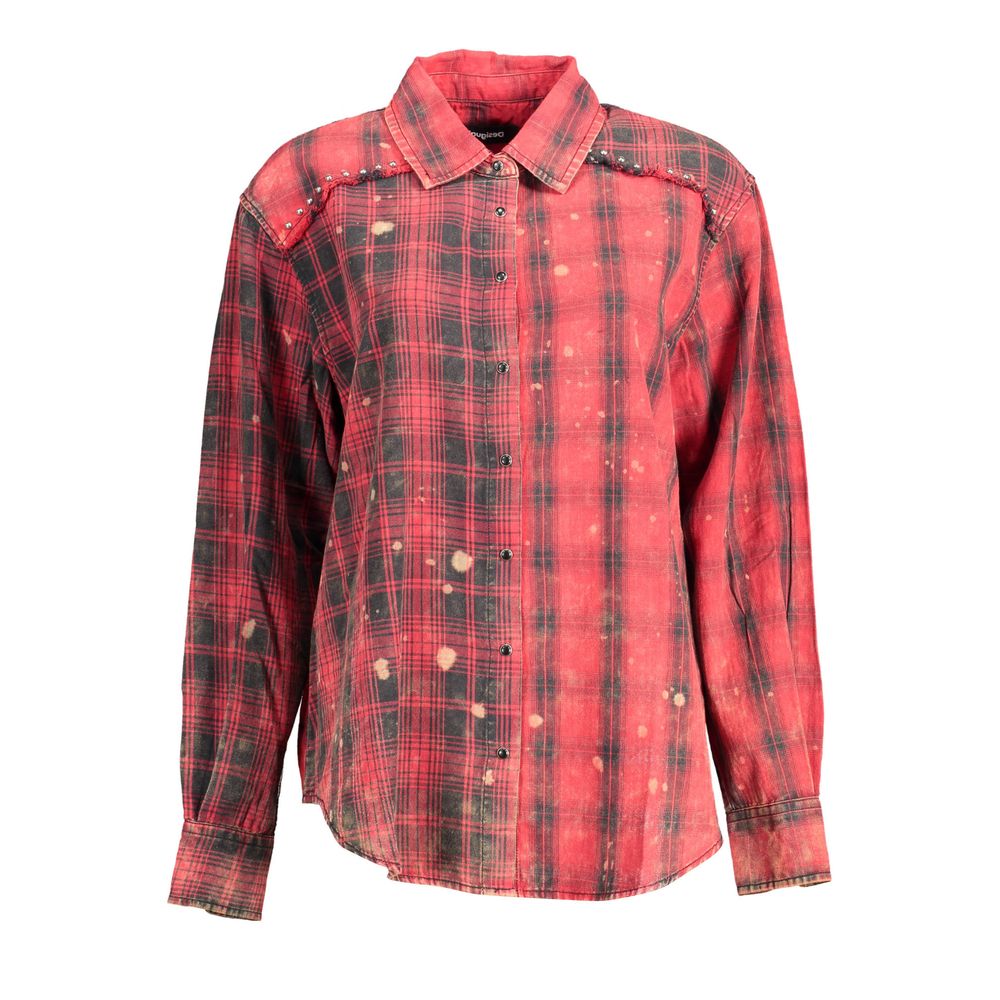 Desigual Red Cotton Shirt