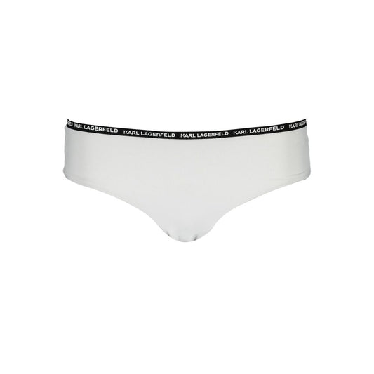 Karl Lagerfeld White Elastane Swimwear