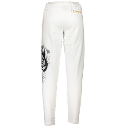 Cavalli Class White Cotton Pant