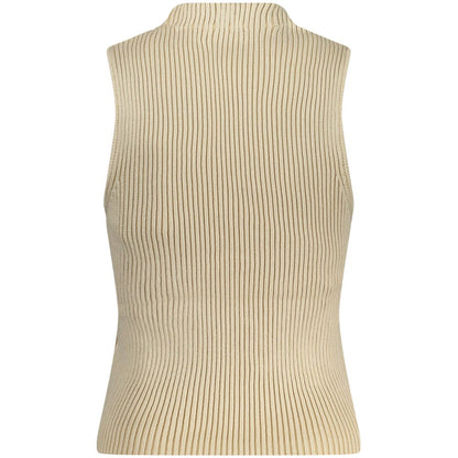 Guess Jeans Beige Cotton Tank Top