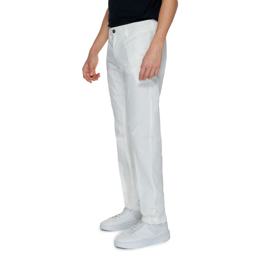 Borghese White Cotton Pant