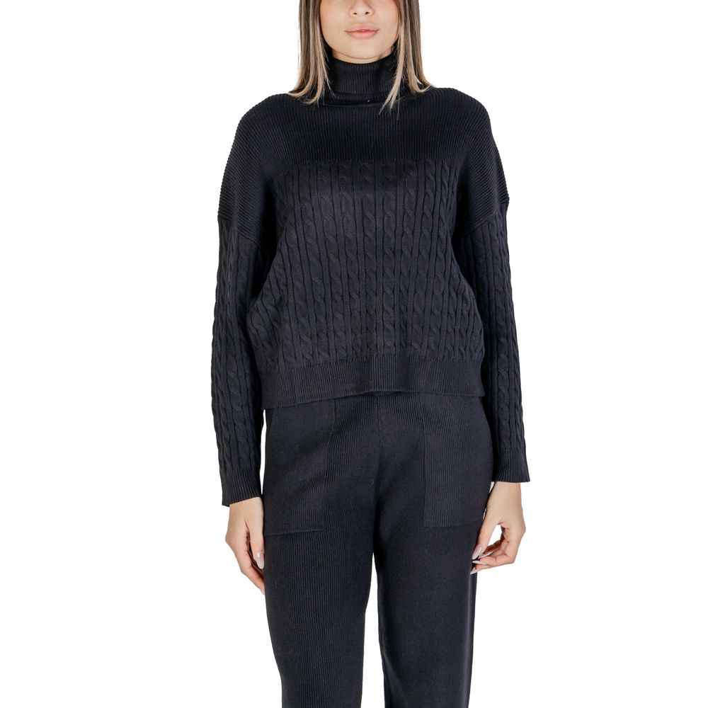 Cleré Black Viscose Turtleneck