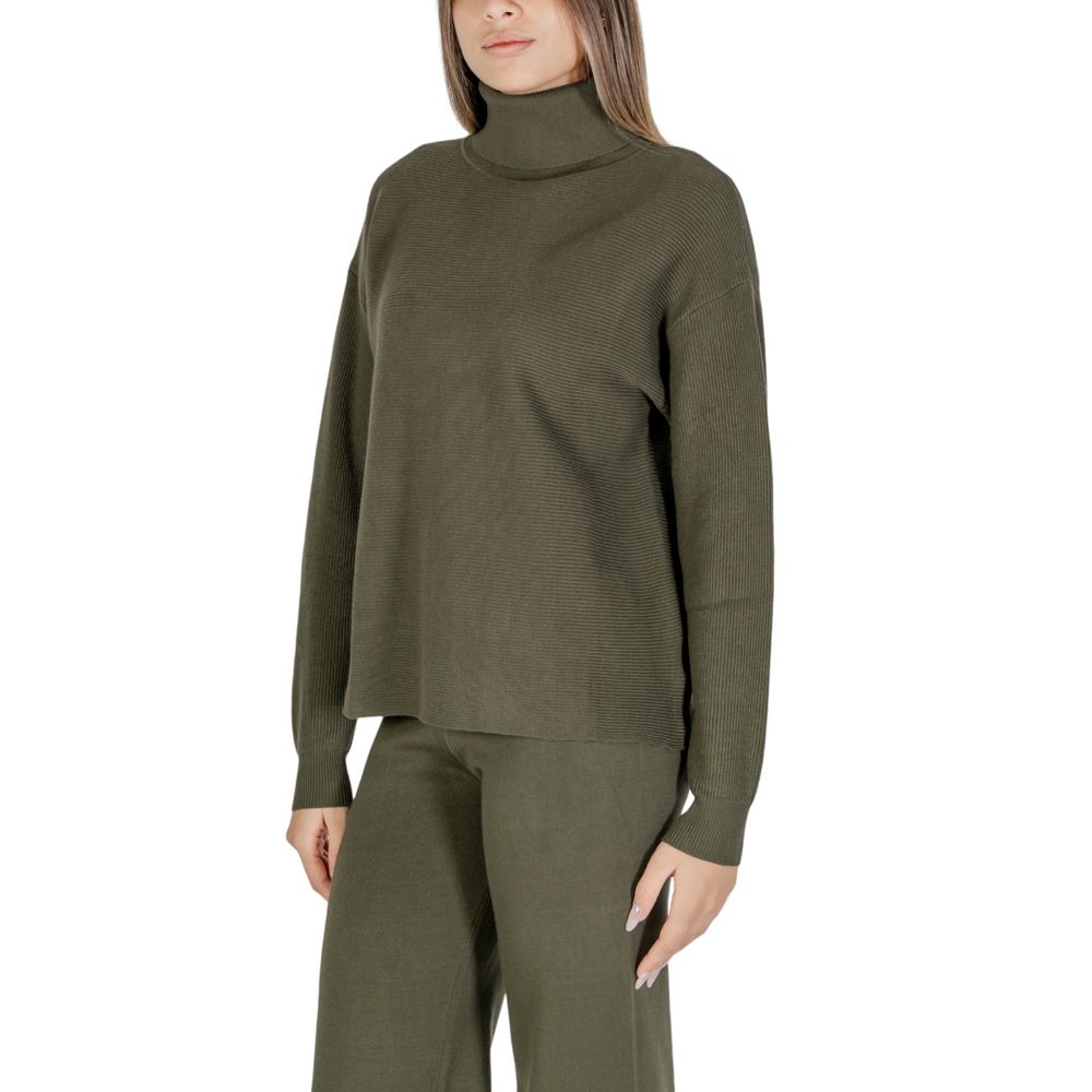 Cleré Green Viscose Turtleneck