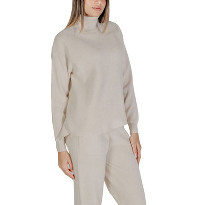 Cleré Beige Viscose Turtleneck
