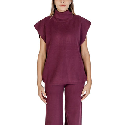 Cleré Purple Viscose Turtleneck