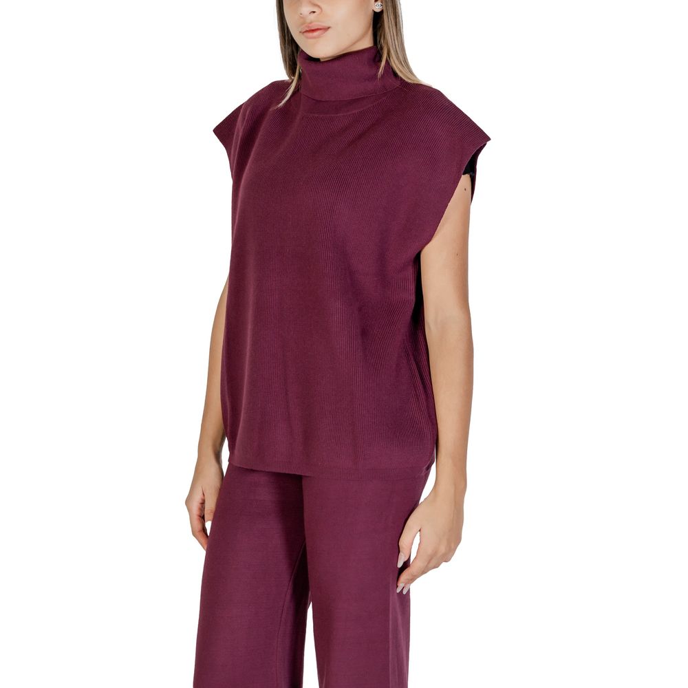 Cleré Purple Viscose Turtleneck