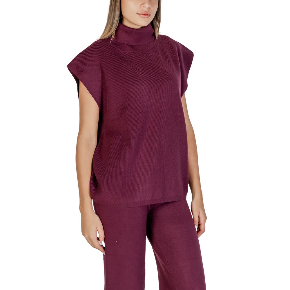 Cleré Purple Viscose Turtleneck