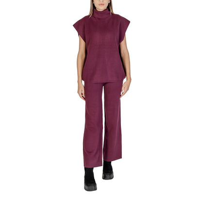Cleré Purple Viscose Turtleneck