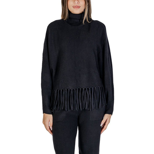 Cleré Black Viscose Turtleneck