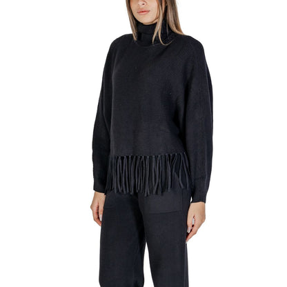 Cleré Black Viscose Turtleneck