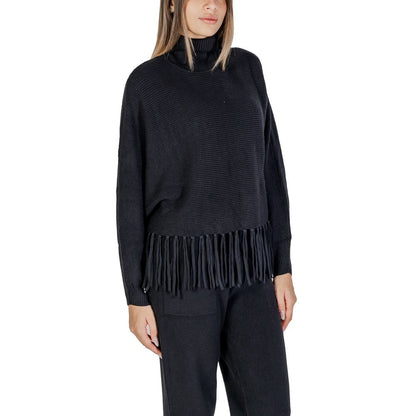 Cleré Black Viscose Turtleneck