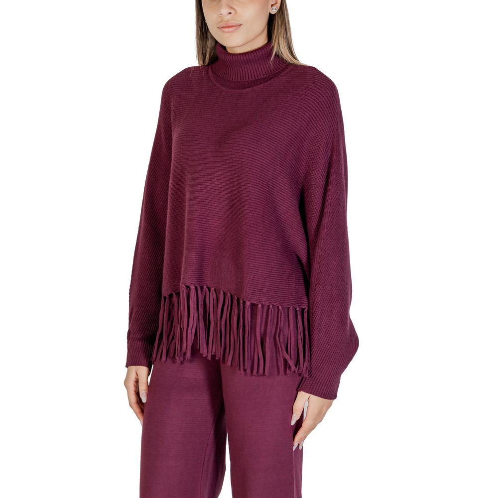 Cleré Purple Viscose Turtleneck