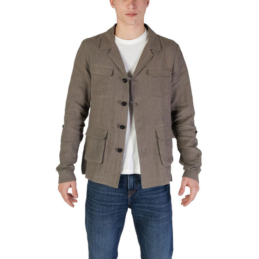 In My Hood Green Linen Blazer