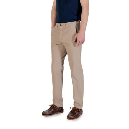 Borghese Beige Cotton Skinny Pant