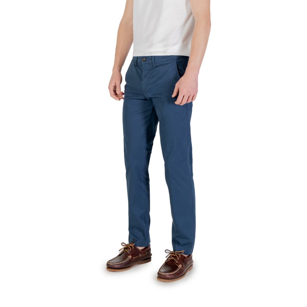 Borghese Blue Cotton Skinny Pant
