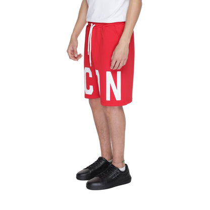 Icon Red Cotton Bermuda