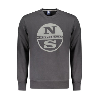North Sails Black Cotton Sweatshirt