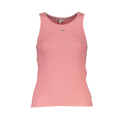 Tommy Hilfiger Pink Cotton Tank Top