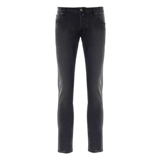 Jacob Cohen Black Cotton Skinny Jean