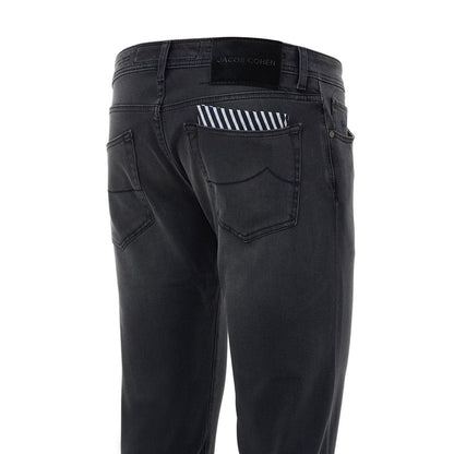 Jacob Cohen Black Cotton Skinny Jean