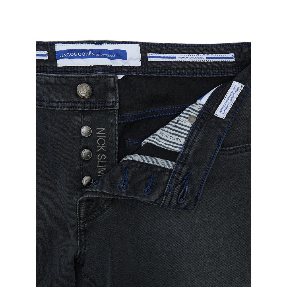 Jacob Cohen Black Cotton Skinny Jean
