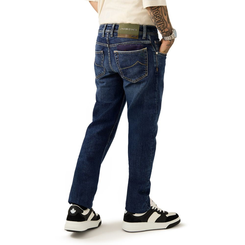 Jacob Cohen Blue Cotton Skinny Jean