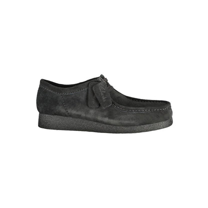 Clarks Black Leather Men Sneaker