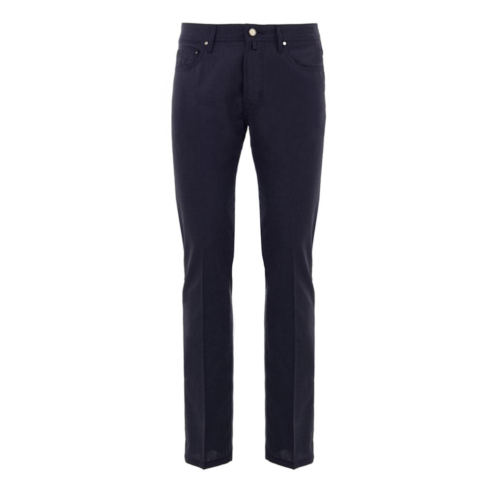 Jacob Cohen Blue Wool Pant