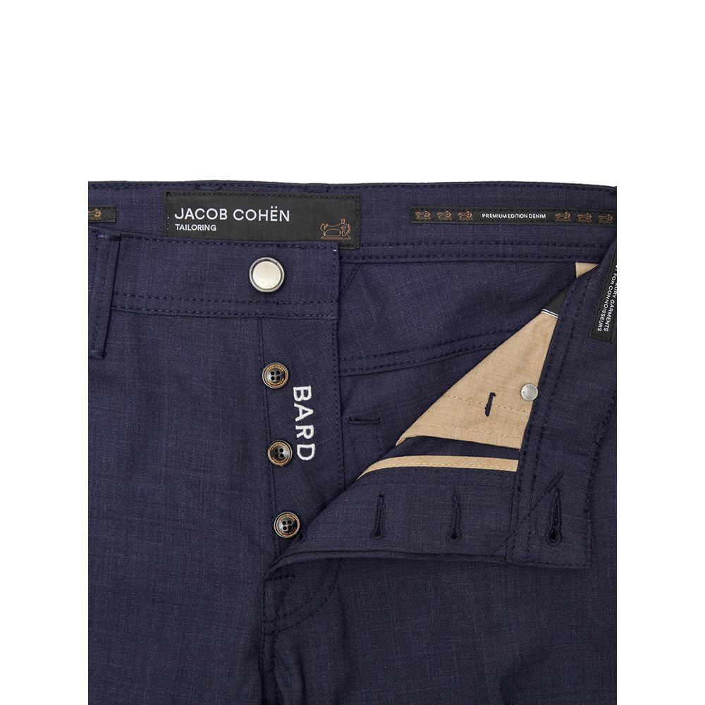 Jacob Cohen Blue Wool Pant