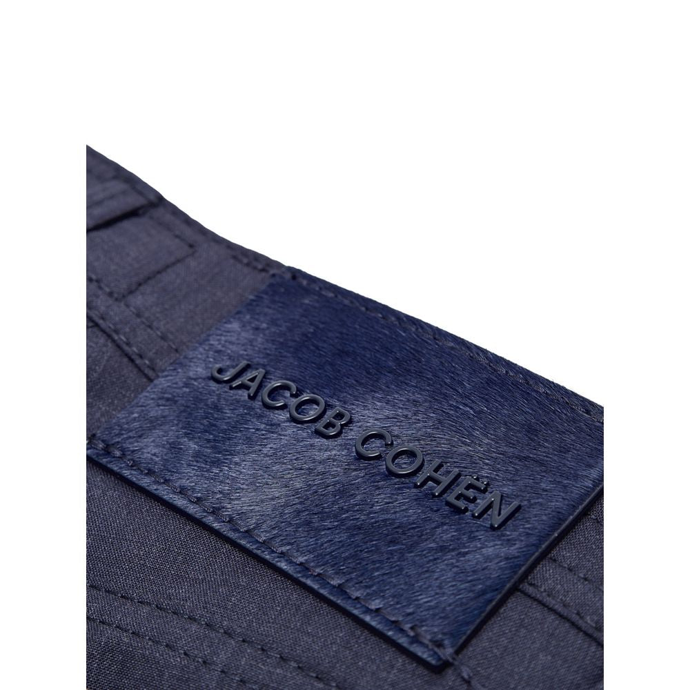 Jacob Cohen Blue Wool Pant