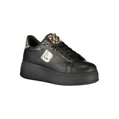 Laura Biagiotti Black Polyester Women Sneaker