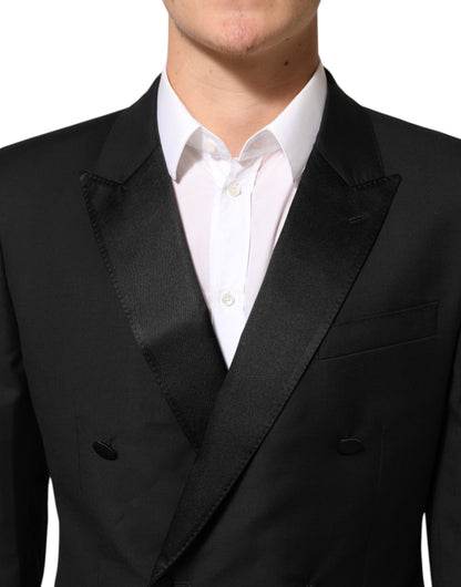 Dolce & Gabbana Black MARTINI Double-Breasted Suit Blazer