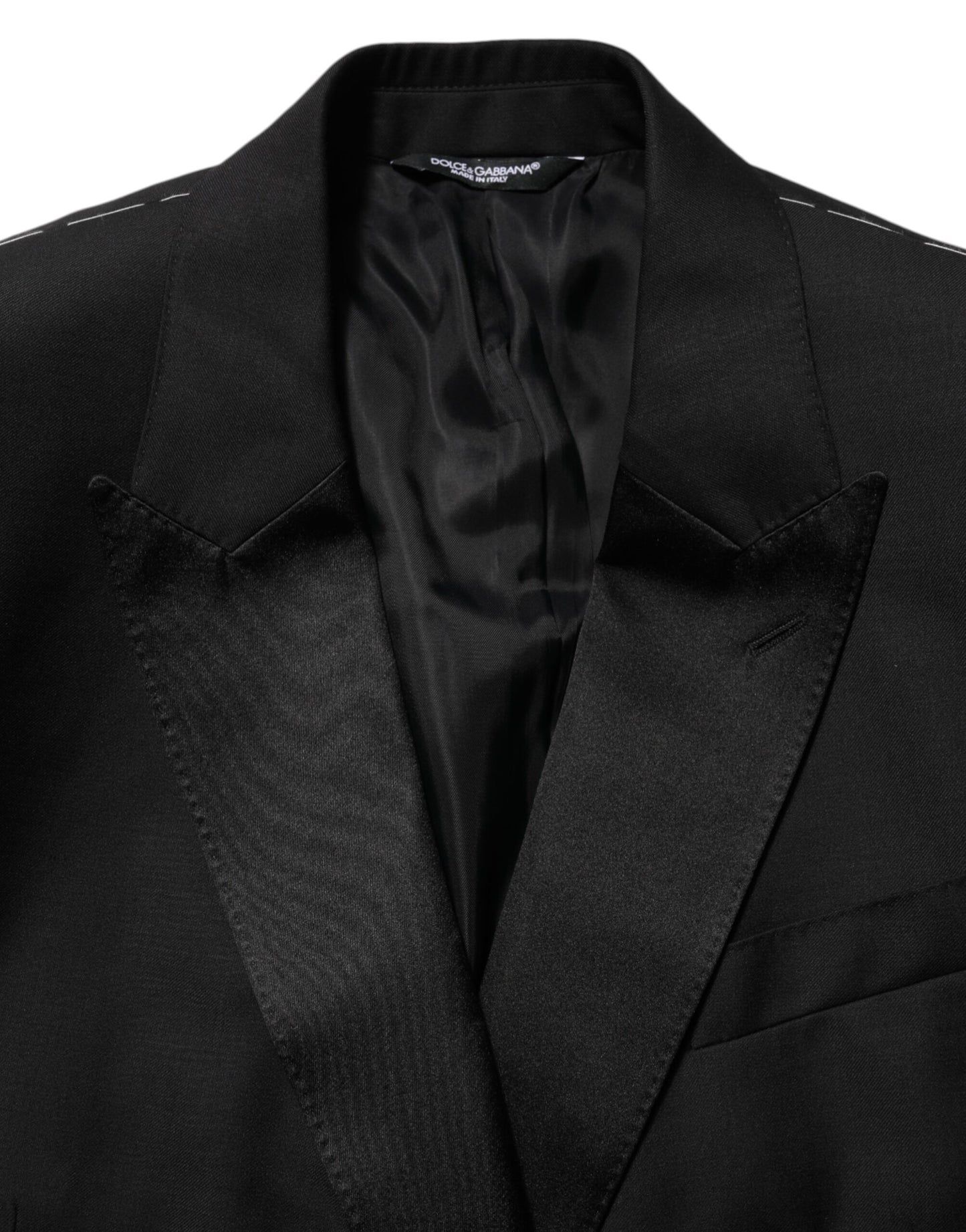 Dolce & Gabbana Black MARTINI Double-Breasted Suit Blazer