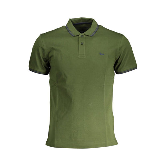 Harmont & Blaine Green Cotton Polo Shirt