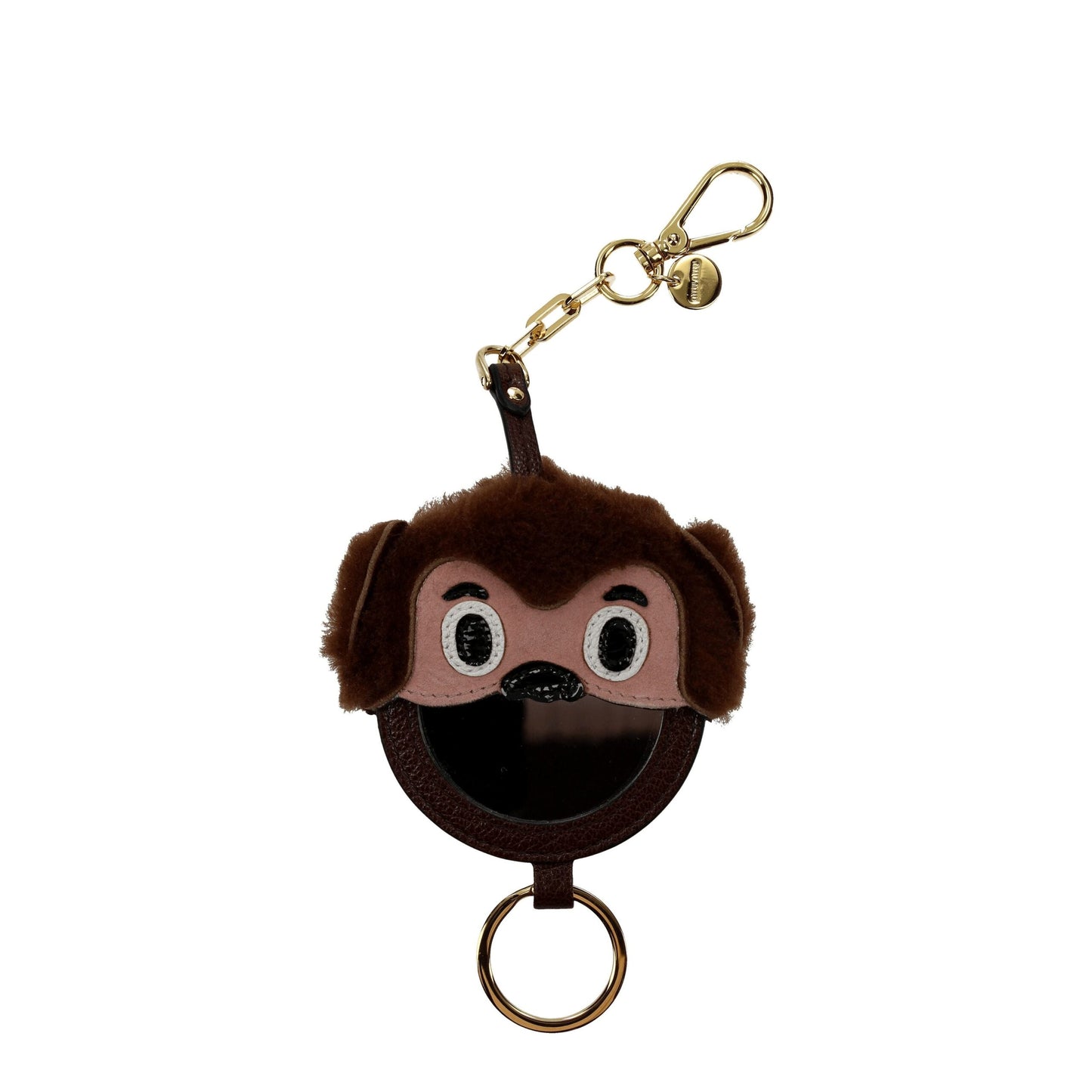 Miu Miu Brown Fur Keychains