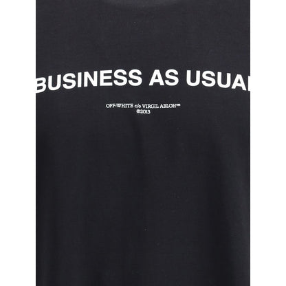 Off-White Business Quote’ T-shirt