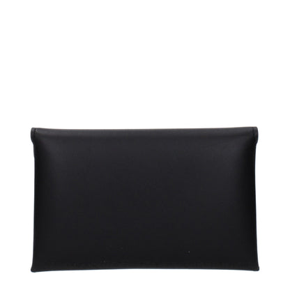 Michael Kors Black Leather Clutch Bags