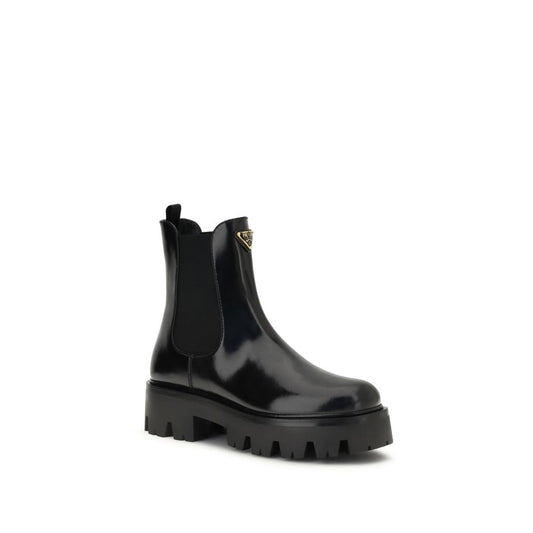 Prada Brushed leather Ankle Boots