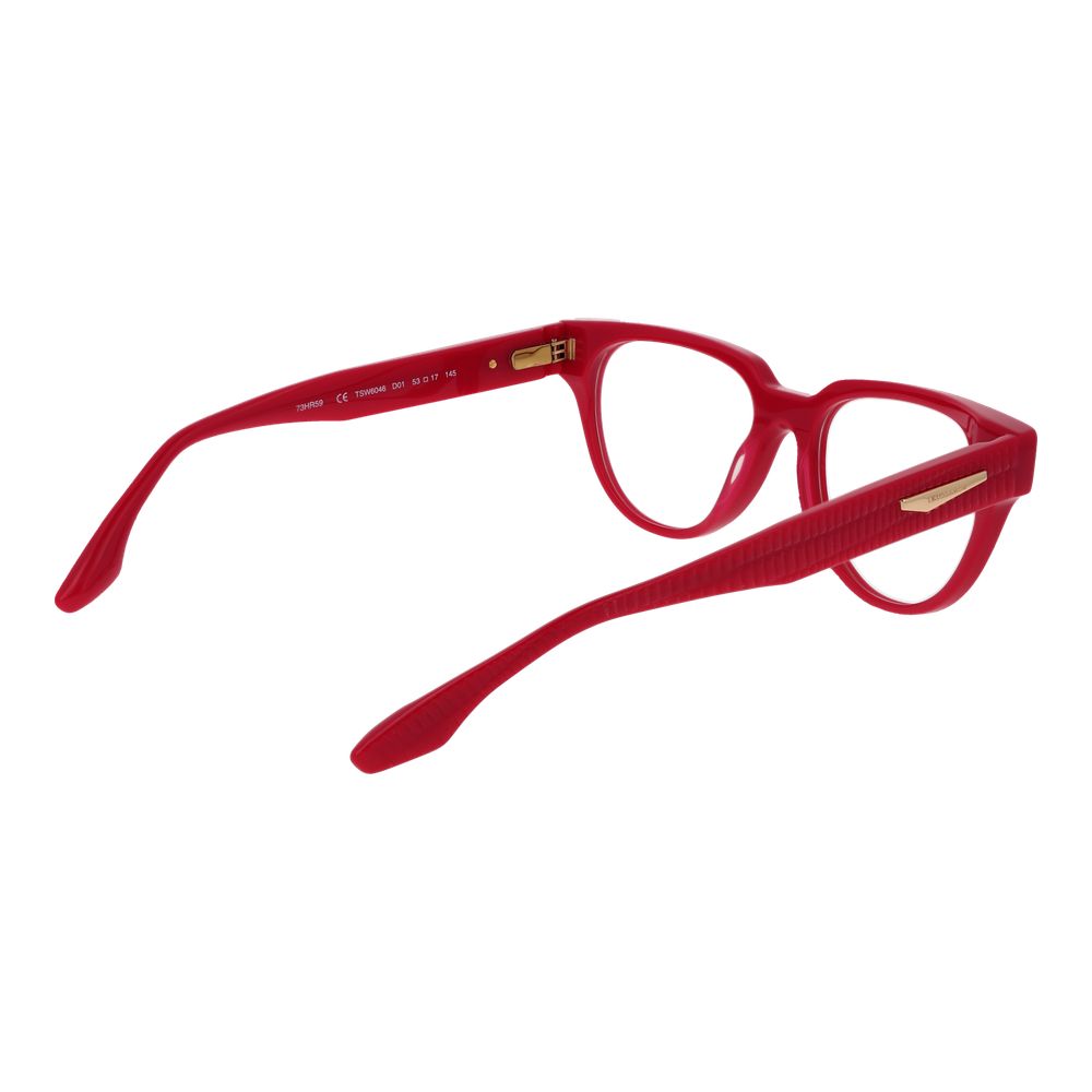 Trussardi Red Women Glasses Frame