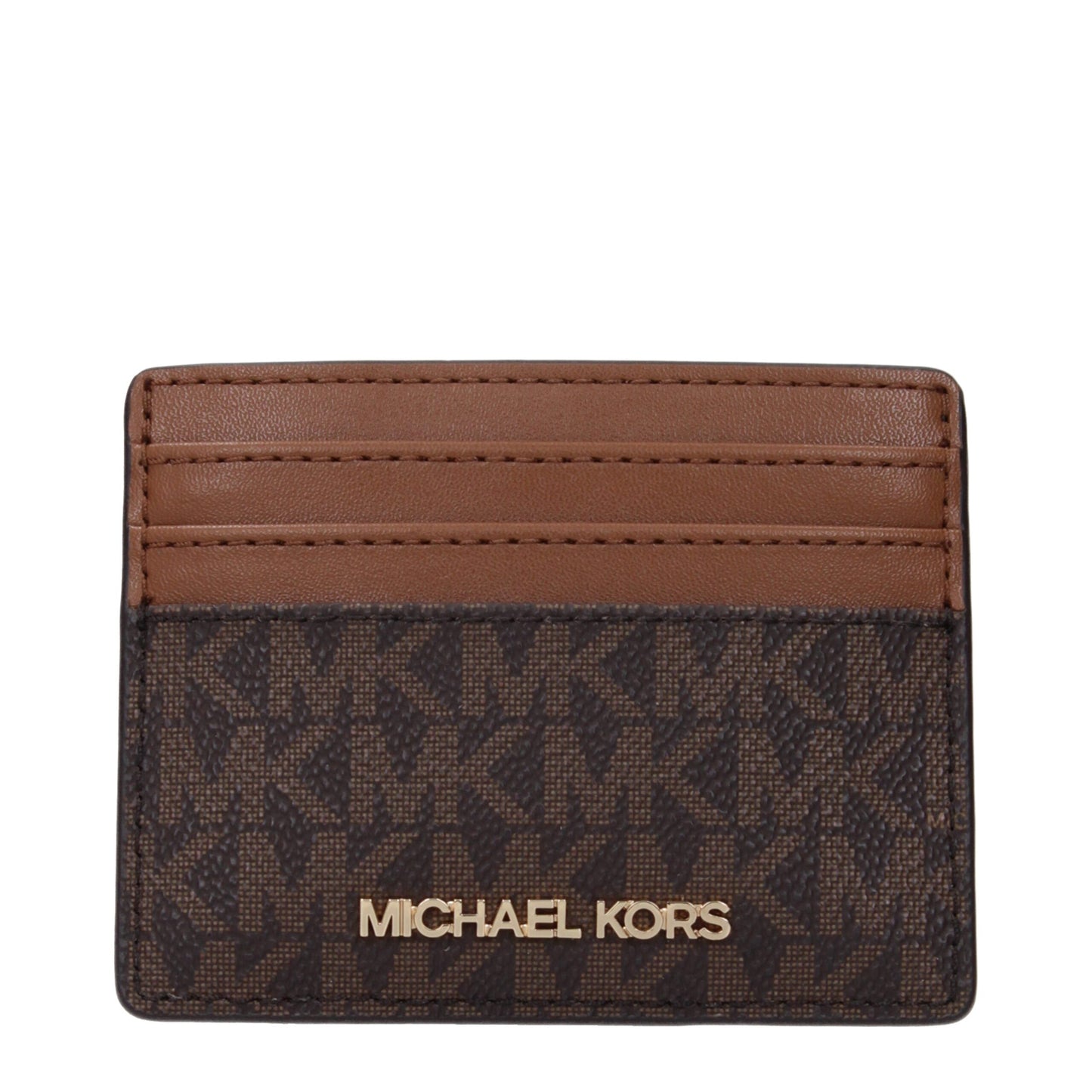 Michael Kors Brown Fabric Cardholders
