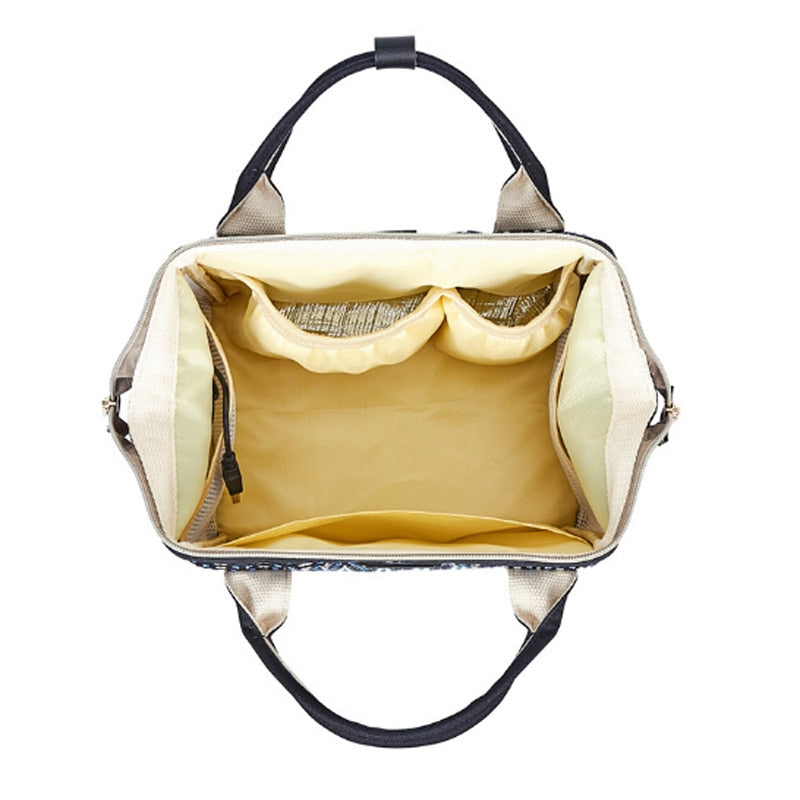 Bolsa de maternidad de moda para mamá, mochila de viaje con aislamiento térmico para el cuidado del bebé