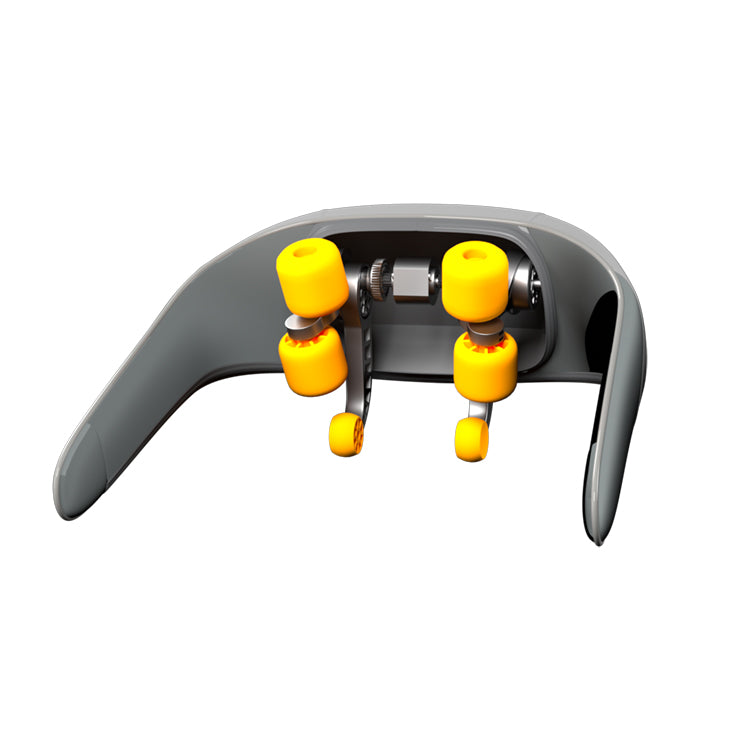 Masajeador de columna cervical de alta duración con batería para cuello, trapecio, hombros, cintura, piernas, compresa caliente