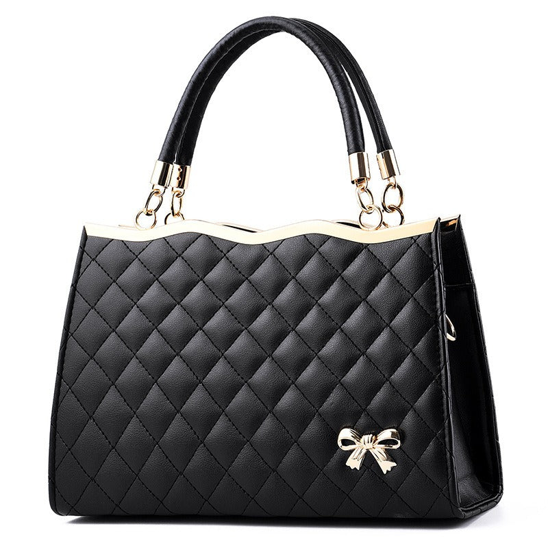 Bolso de mano bordado Lingge para mujer, grande, bandolera de un solo hombro